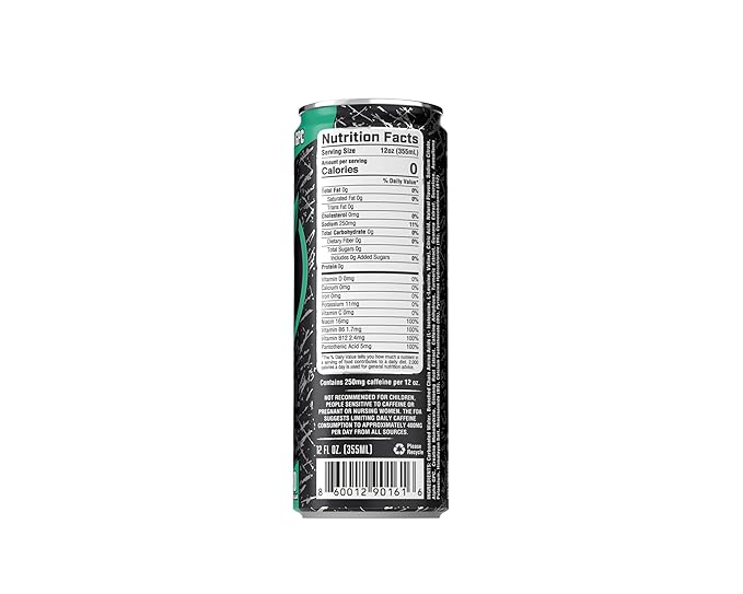 Gladiator Energy Drink Sugar-Free 12 Pack Tropical Titan 12oz Cans with Creatine BCAA and 250mg Caffeine (Tropical Titan)