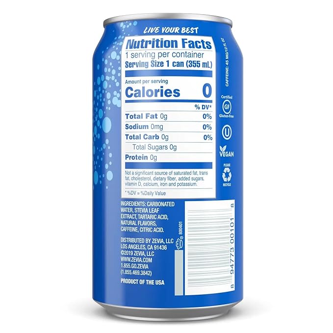 Zevia Soda Cola Ntrl 4pk
