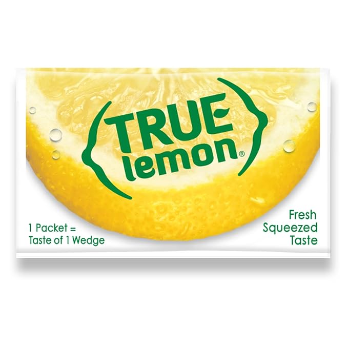 True Lemon 500ct - Water Enhancer - Bulk Dispenser - 0 Calorie Drink Mix Packets For Water - Sugar Free Lemon Flavoring Powder Packets(Pack of 2)