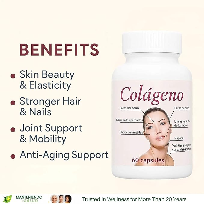 New Life Colageno Beauty Support Hair Regrowth 60 Capsules 60 Capsules