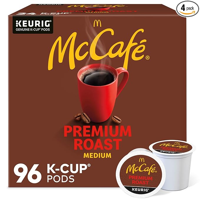 McCafe Single-Serve Pods Premium Roast Classic Box Of 24 Pods Case Of 4 Boxes