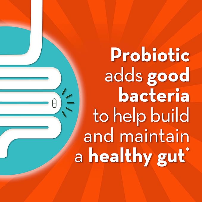 Align Probiotic Gut Health + Stress Support with Probiotics for Digestive Health and Ashwagandha to Help Calm Mind and Body* #1 Doctor Recommended Brand‡ 21 Capsules (Pack of 2)