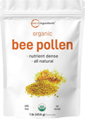 Micro Ingredients Organic Bee Pollen Granules 1 lb | Fresh Harvest Raw &amp Natural Superfood | Rich in B Vitamins Minerals Protein &amp Antioxidants | Keto Non-GMO