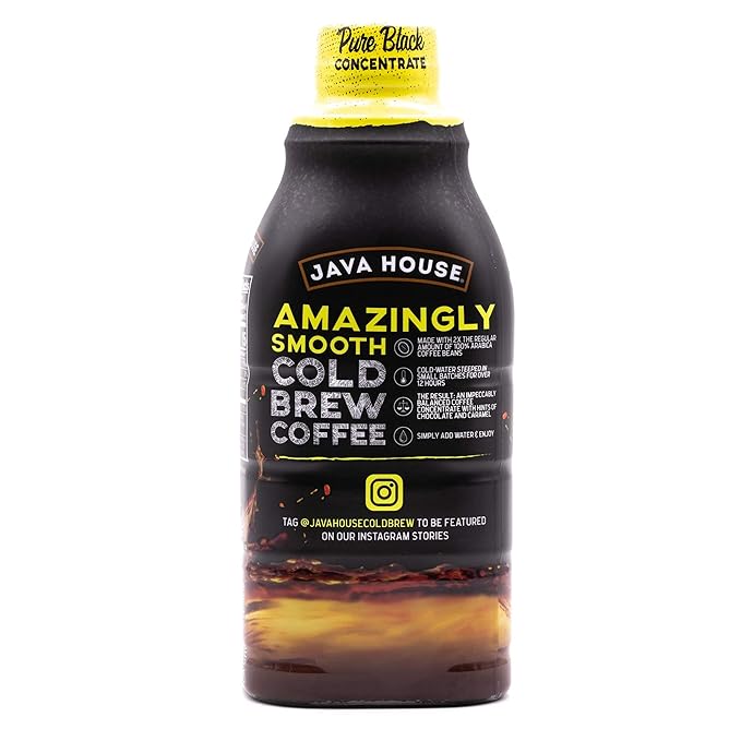 Java House Cold Brew Coffee Colombian Liquid Concentrate Bottle 32 Fl Oz