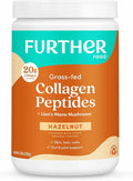 Further Food Hazelnut Collagen Peptides Powder with Lion’s Mane Mushroom Grass-Fed Hydrolyzed Type 1 &amp 3 Protein Gut Health + Joint Hair Skin Nails Paleo Keto Sugar-Free 9.88 oz