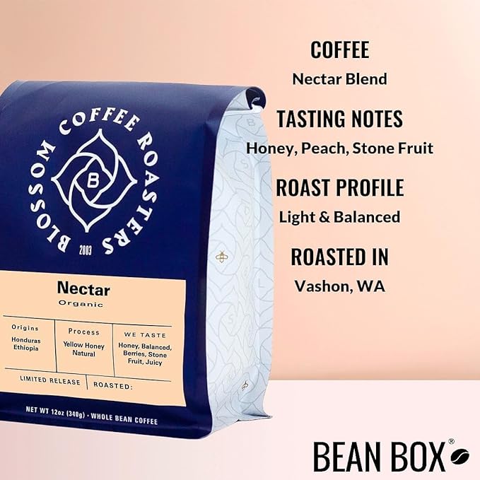 Nectar Blend - Roasted by Blossom Coffee Roasters - Freshly Ground Coffee - 2 Pound Bag