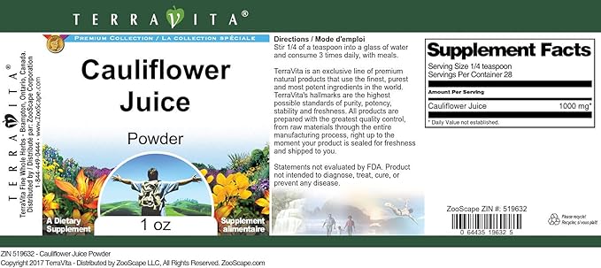 Cauliflower Juice Powder (1 oz ZIN: 519632) - 3 Pack