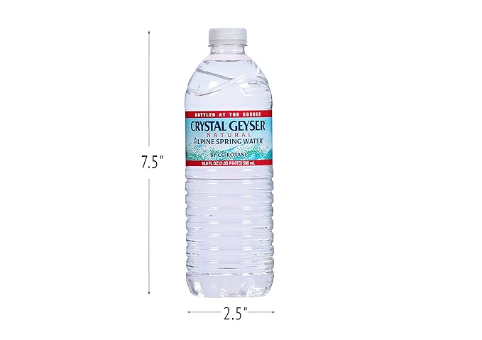 CRYSTAL GEYSER SINCE 1977 Pallet Of 84 Cases Of Alpine 100% Natural Spring Water 24 16.9oz bottlesper Case Bottled at The Source Clear (CGW24514PL)
