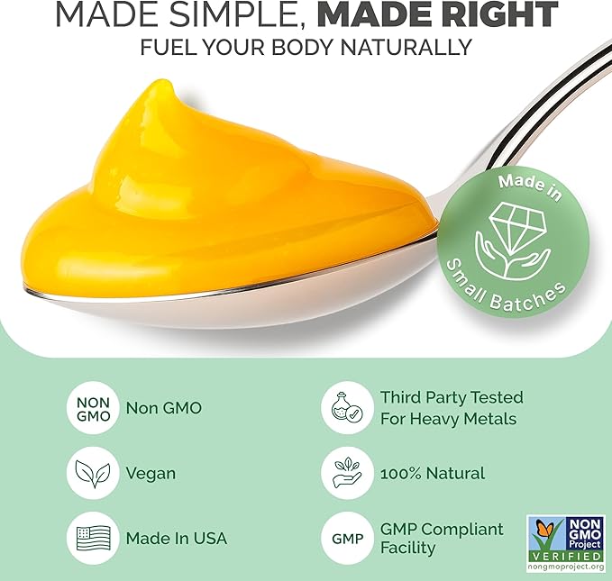 Wildcrafted Irish Sea Moss Gel | Made in USA | Rich in Vitamins &amp Minerals | Sea Moss Gel Raw | Nutritional Supplement | Mango Pineapple (1 Jar)