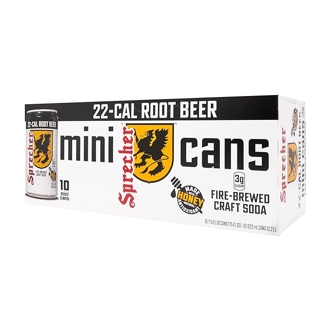 Sprecher Low Cal Root Beer 7.5 fl oz Mini Cans (10 Pack)