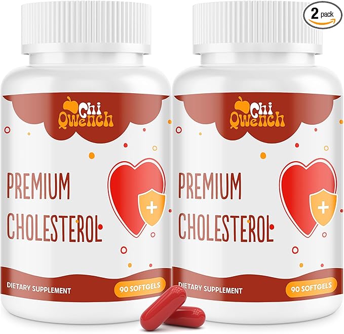Cholesterol Supplements with Plant Sterols Niacin Red Yeast Rice Citrus Bergamot Garlic Cholesterol Supplement Support Normal Cholesterol Levels 180 Softgels