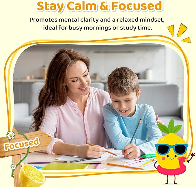 2 Pack Liposomal GABA L-Theanine Drops for Kids - Liquid GABA Supplement with Magnesium Chamomile Lemon Balm &amp Vitamin B6 - Support Relaxation Focus &amp Stress Relief for Kids &amp Adults -