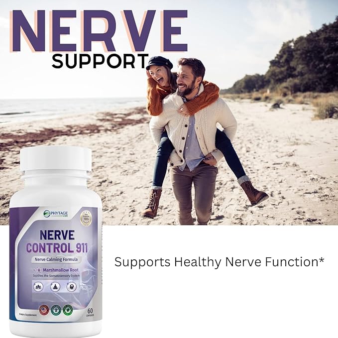 Nerve Control 911 - Natural Plant Based Nerve Health Supplement - 3 Pack