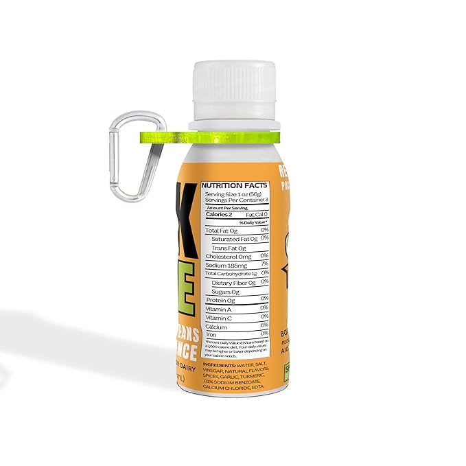Peak Pickle 3oz Pickle Juice Shots – Electrolyte Beverage Made from Natural Pickle Brine – Travel Size Sports Hydration Drink (12 Pack with Holder)