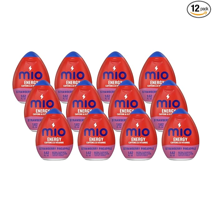 Mio Energy Liquid Water Enhancer Strawberry Pineapple Smash 1.62 OZ. (Pack of 12)