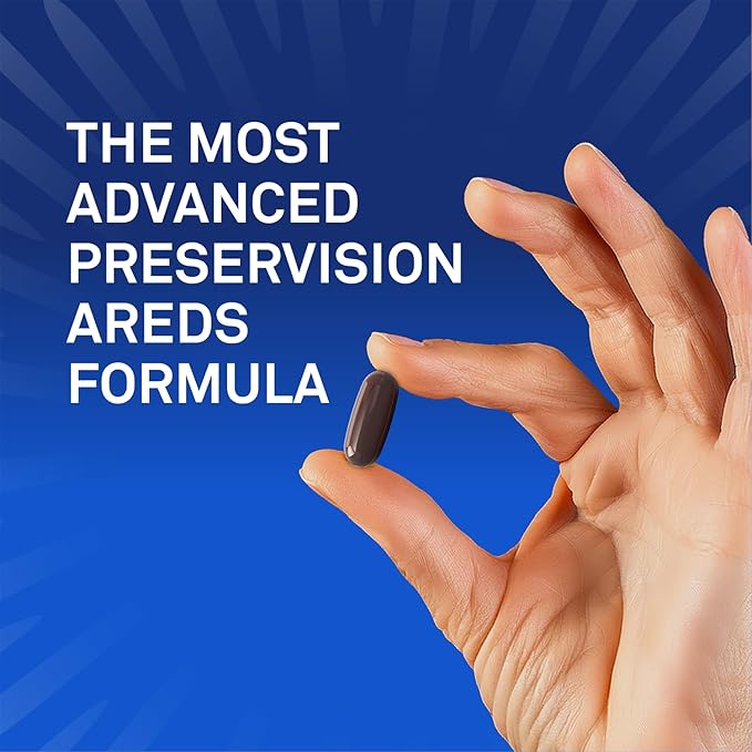 PreserVision AREDS3 Eye Vitamins #1 Eye Doctor Recommended Brand AREDS2 Formula with Additional 8 B-Vitamin Complex Promotes Healthy Cellular Eye Function* 3-in-1 Macular Supplement 160 Softgels