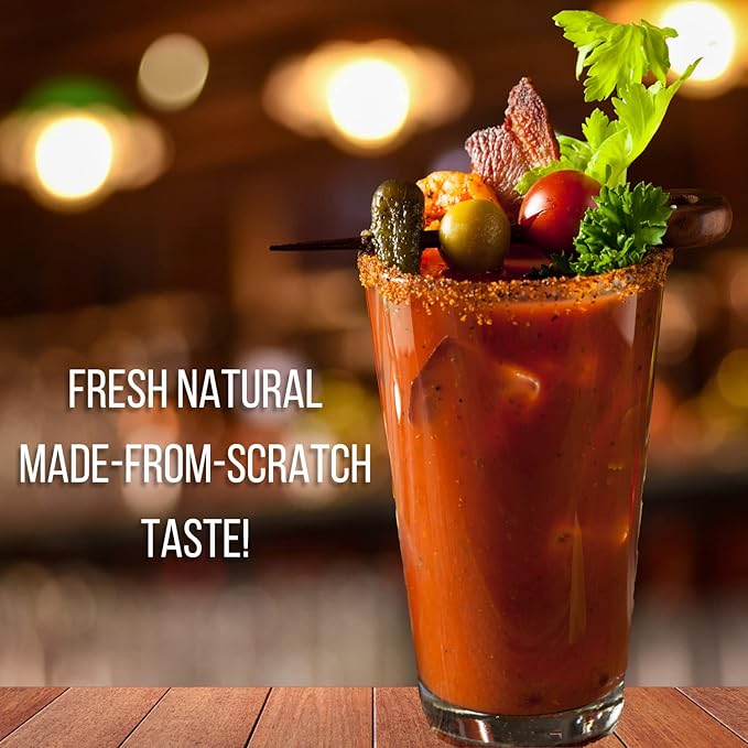 SPOOKY - Dill Pickle Bloody Mary Mix - Made With All Premium Natural Ingredients - No Artificial Color or Flavor - No Preservative No MSG Low Carb Low Calorie &amp Gluten Free - 32 Oz (Pack of 2)
