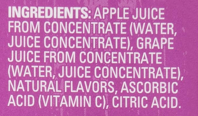 Juicy Juice Slim 8 Pack Grape 6.75 Ounce Boxes (Pack of 4)