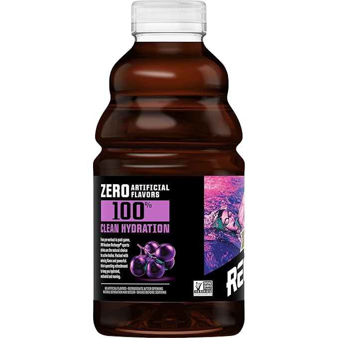R.W. Knudsen Recharge Grape Sports Drink with Electrolytes 32 fl oz (Pack of 6)