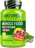 NATURELO Multivitamins for Teenage Girls/Boys 180 Capsules Whole Food Multivitamin with Minerals Non-GMO Vegetarian