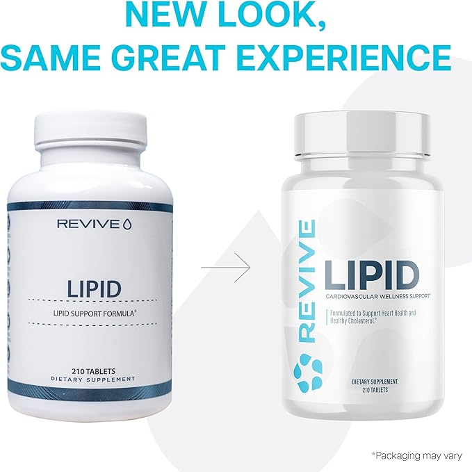 Revive MD Lipid Support Formula - Supplement Helps Maintain Healthy Cholesterol Levels Endothelial Health &amp Triglyceride Levels - Beta Sitosterol Citrus Bergamot &amp Pantethine (30 Servings)