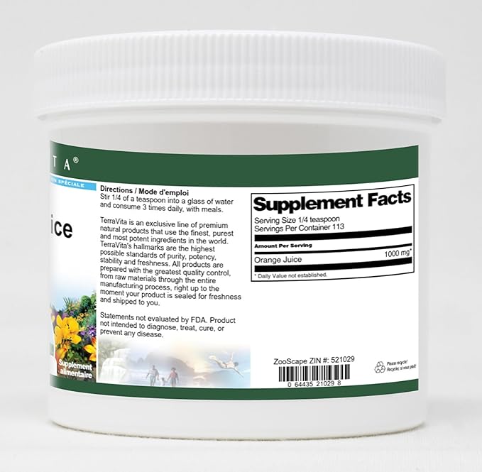 Orange Juice Powder (4 oz ZIN: 521029)