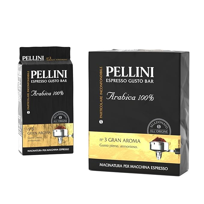 Pellini Espresso Gusto Bar no. 3 Gran Aroma Ground for Espresso Machine 500 g 300070414