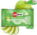 SaltStick Energy Gummies with Electrolytes Green Apple Easy to Chew 10 Packs 80 Gummies