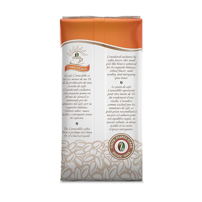 Café Santo Domingo + Café Santo Domingo Caracolillo (Peaberry) | Ground Coffee - 16 oz Bags Bundle - Products from the Dominican Republic