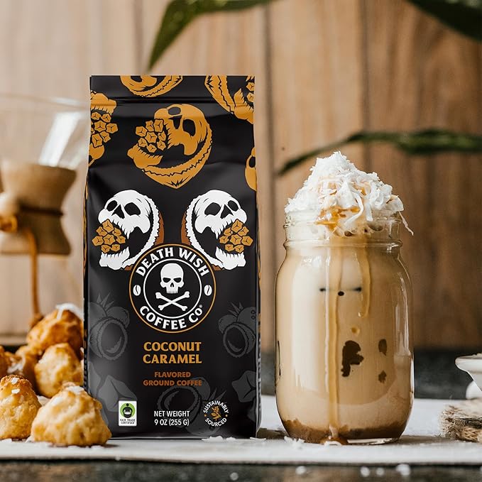 Death Wish Coffee Coconut Caramel Ground Coffee (27 Ounces)