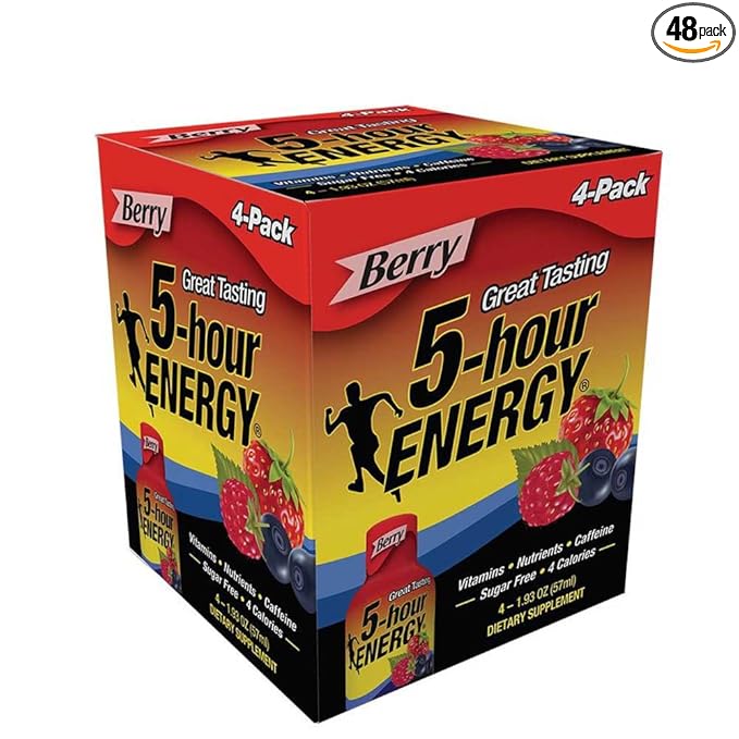 5 Hour Energy Berry Drink 7.72 Fluid Ounce -- 48 per case.