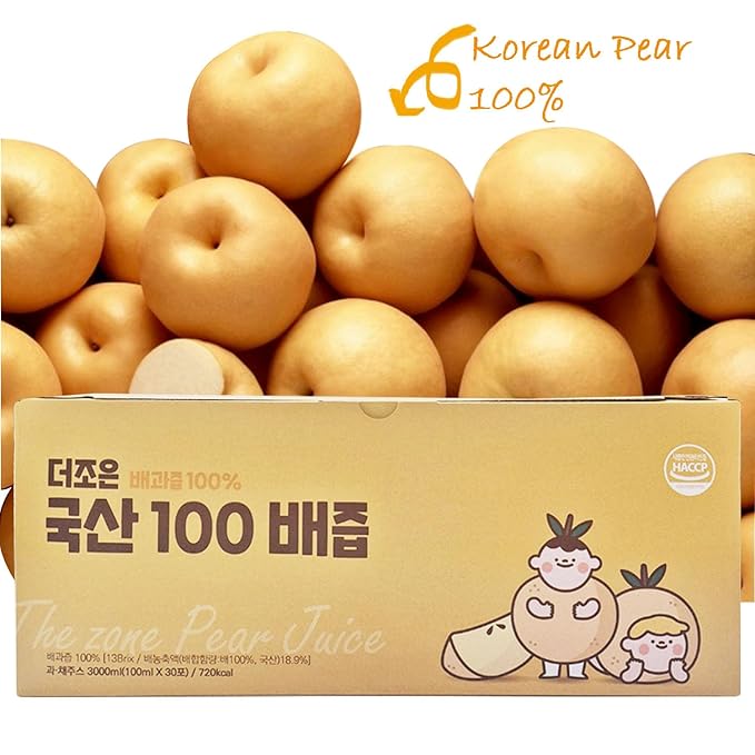 DEAD SKIN Real Korean Pear Extract Juice – No Added Preservatives No Added Artificial Additives- K-Food Pure Concentrate Juice_3.38 oz Per Pack_30 Packs for Men and Women of All Ages