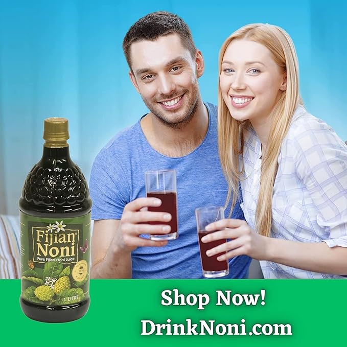 Fijian Noni® 100% Certified Organic Juice (Single 1 Liter) A Gift of Nature Rich in Antioxidants Gluten-Free.