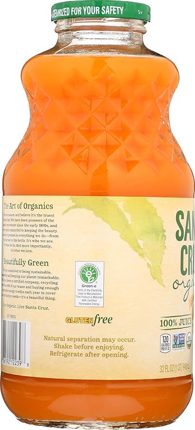 Santa Cruz Organic Orange Mango Fruit Juice Non GMO 32 Fluid Ounces (Pack Of 6)