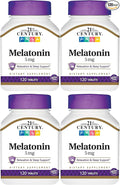 21st Century Melatonin 5mg Tablets - 120 ct Pack of 4