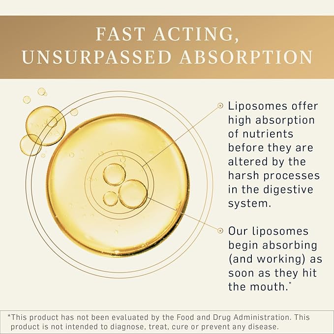 Quicksilver Scientific LipoCalm - Liposomal GABA with Herbs for Relaxation Support - Chamomile Passionflower Herb &amp Skullcap Supplement for Peace of Mind &amp Sleep Calm Support (1.7oz / 50ml)