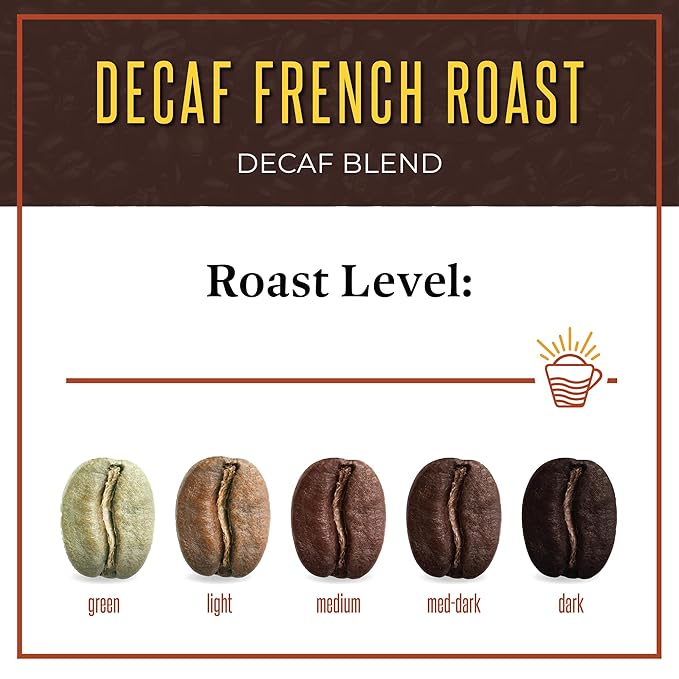 San Diego Coffee DECAF French Roast Dark Roast Ground Coffee 16-Ounce Bag Café descafeinado molido tostado