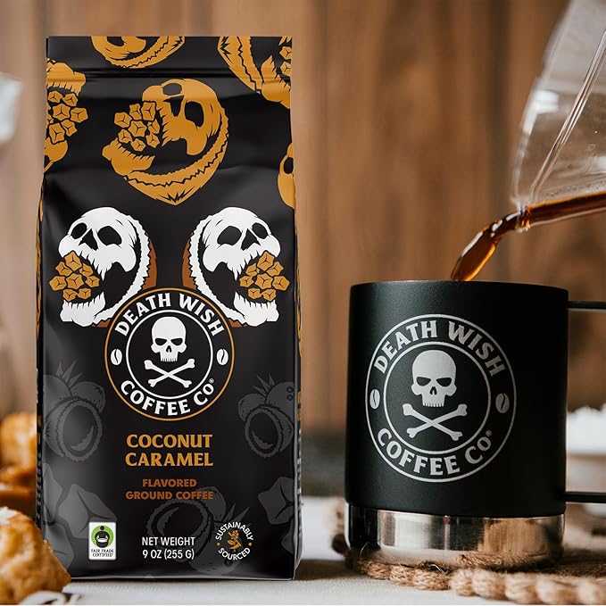 Death Wish Coffee Coconut Caramel Ground Coffee (27 Ounces)