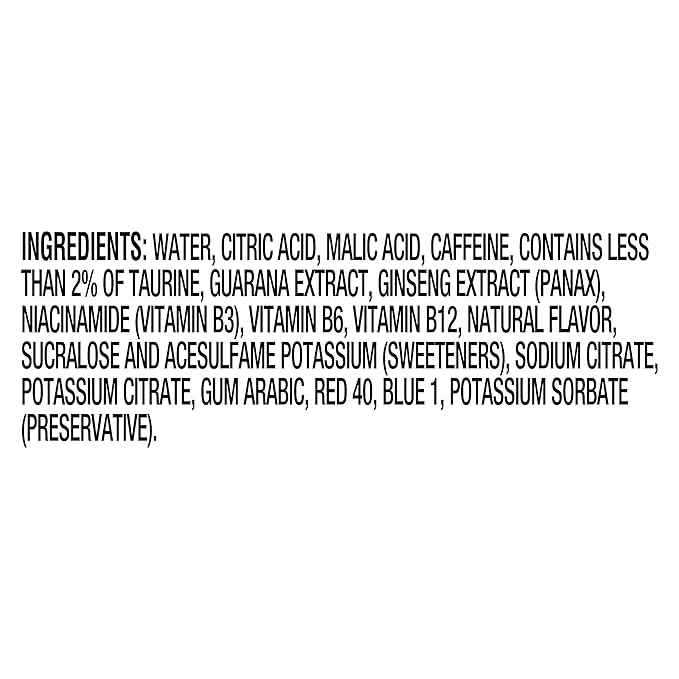 MiO Energy Acai Berry Storm Naturally Flavored with other natural flavors Liquid Water Enhancer Drink Mix with Caffeine &amp B Vitamins with 2X More (3.24 fl. oz. Bottle) (Pack of 4)