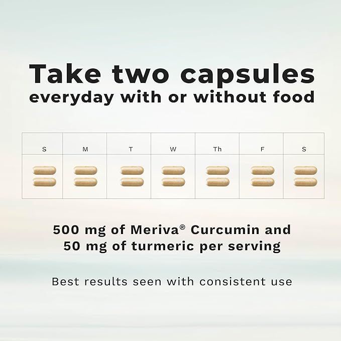 LifeSeasons Essentials Meriva Turmeric - Curcumin Phytosome Supplement - Supports Muscles Joints Bones &amp Liver - Enhance Circulation &amp Heart Health - Eases Body Stiffness &amp Aches - 60 Caps