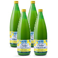 Organic Sicilian Lemon Juice – Pack of 4 × 33.8 fl oz (1L) Glass Bottles Not From Concentrate Cold‑Pressed Flavor USDA Organic Non‑GMO Vegan