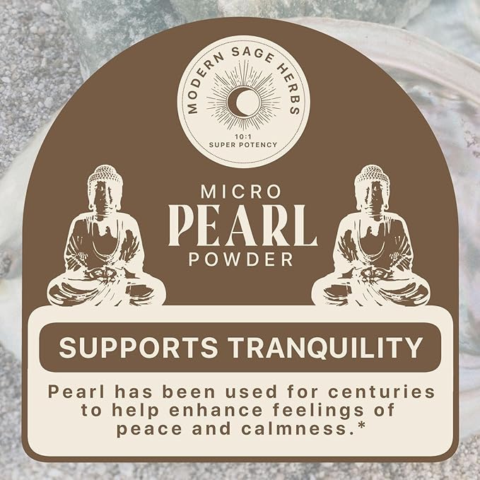 2.5oz Pure Pearl Powder 10:1 Super Concentrated Extract. 36 Servings. Supplement for Collagen Anti-Aging and Antioxidant production. Supports Skin Eyes Nails Radiant Beauty by Modern Sage Herbs.