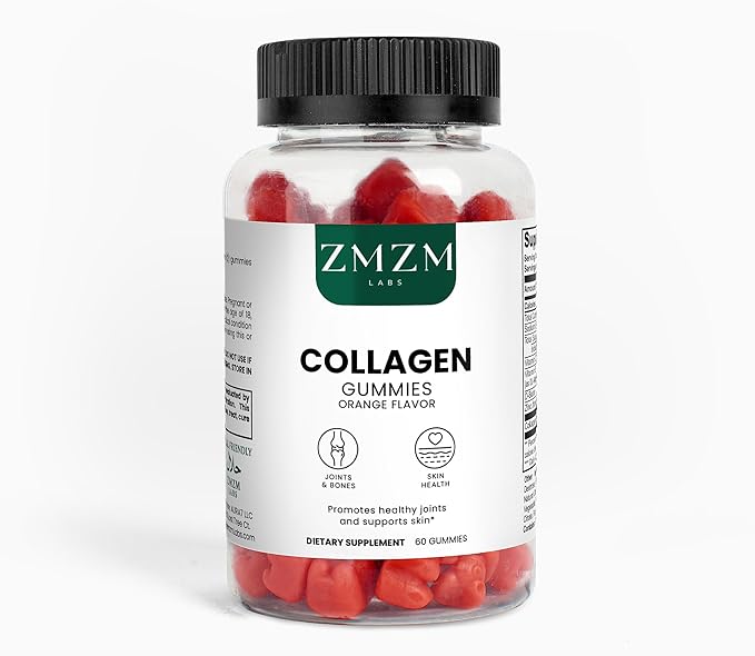 Collagen Gummies – Skin Hair &amp Nail Support – Pectin‑Based Halal‑Friendly Clean Formula (60 Gummies)