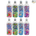 Sangaria Ramune Japanese Soft Drinks Mix Combo Ramu Bottle Carbonated 16.2 Fl Oz (PACK OF 8)