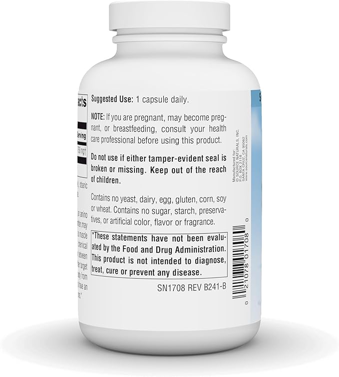 Source Naturals Serene Science GABA for a Calm Mind 750mg - 180 Capsules