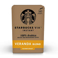 Starbucks VIA Instant Coffee Light Roast Coffee Veranda Blend 100% Arabica Single-Serve 1 Box (50 Packets)