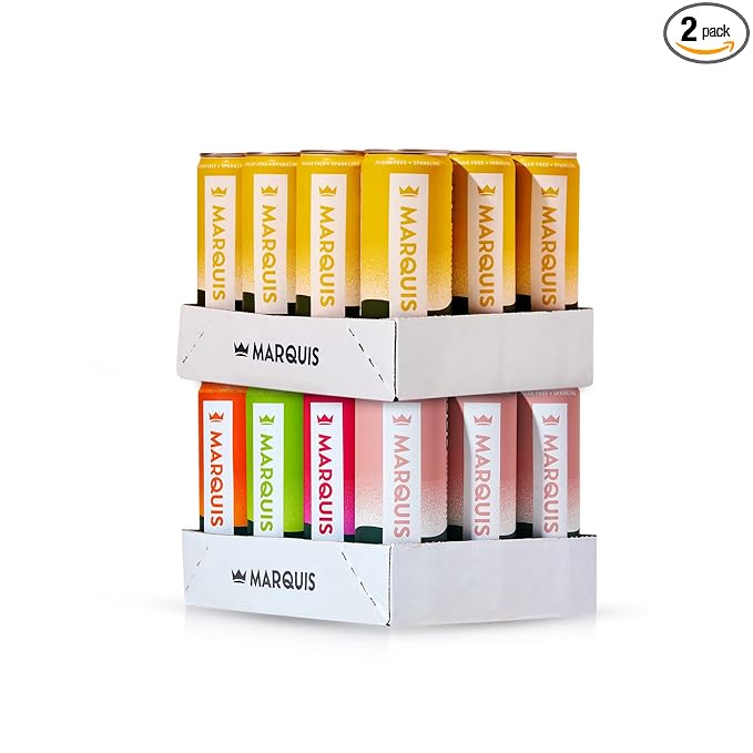 Marquis | Organic Energy Drink Alternative with Organic Plant Based Caffeine | Vegan Zero Calorie Sugar Free Sparkling Yerba Mate | Keto Energy Drinks Alternative | Pineapple x1+ Variety Pack x1