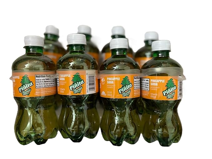 Piñita Lanio Soft Drink Pack of Eight 12 fl oz Bottles