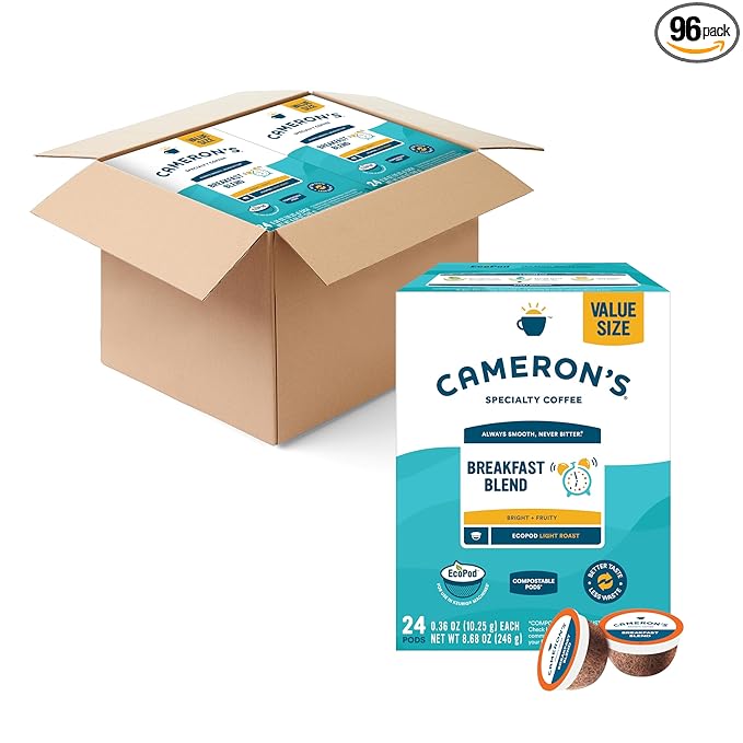 Cameron's Coffee Single Serve Pods Breakfast Blend 96 Count