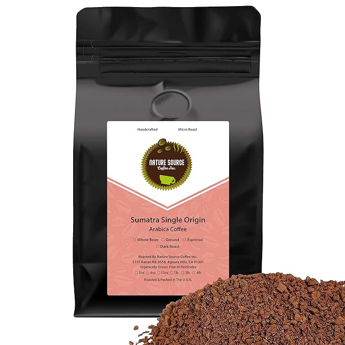Sumatra Single Origin | Organic | Dark Roast | Whole Bean Coffee | 12oz 1-Pack